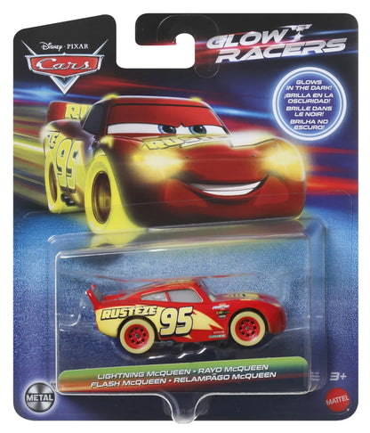CARS GLOW RACERS MASINUTA METALICA FULGER MCQUEEN 1:55, CARS - MASINI