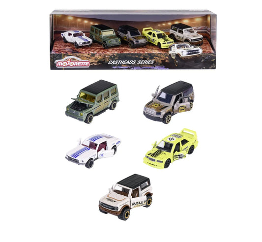MAJORETTE CASTHEADS SERIES SET 5 MASINUTE SCARA 1:64, MAJORETTE