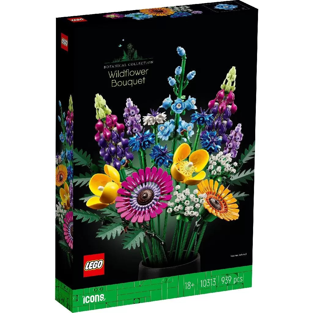 LEGO ICONS BUCHET DE FLORI DE CAMP 10313, LEGO ICONICS