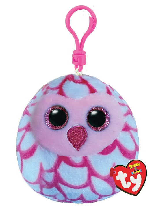 PLUS BRELOC TY 8.5CM SQUISHY BEANIES BUFNITA PINKY ROZ, BRELOC 8.5CM