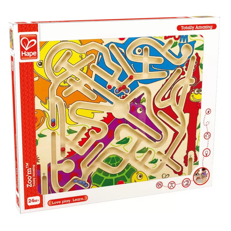 HAPE LABIRINT MAGNETIC ZOO&#39;M - DISTRACTIE LA DUBLU, HAPE