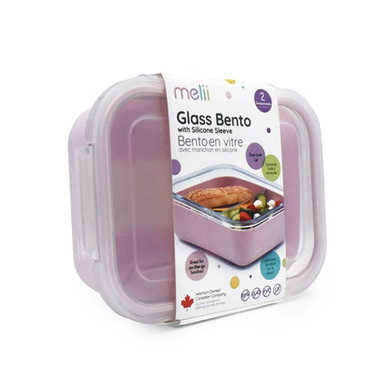 RECIPIENT STICLA 740ML CU HUSA ANTIDERAPANTA SILICON MELII ROZ, MELII