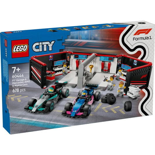 LEGO CITY GARAJ F1 SI MASINI MERCEDES-AMG SI ALPINE 60444, LEGO CITY
