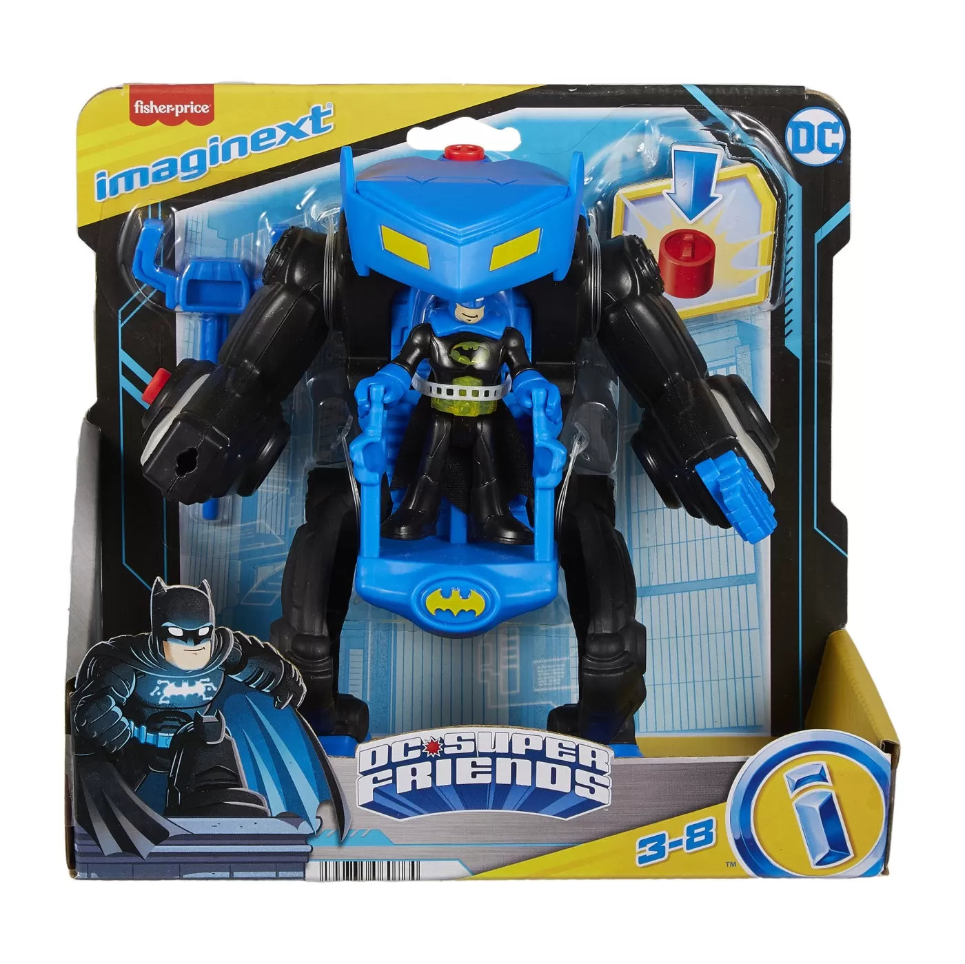 FISHER PRICE IMAGINEXT DC SUPER FRIENDS VEHICUL CU FIGURINA BATMAN, FISHER PRICE - DC SUPER FRIENDS