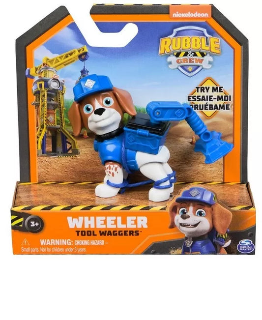 PATRULA CATELUSILOR RUBBLE AND CREW FIGURINA WHEELER 5CM, PATRULA CATELUSILOR