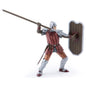 PAPO FIGURINA CAVALER CU SULITA SI SCUT ROSU, PERSONAJE MEDIEVALE FANTASTICE