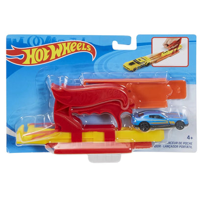 HOT WHEELS SET LANSATOR PORTABIL ROSU SI MASINUTA, HOT WHEELS - VEHICULE