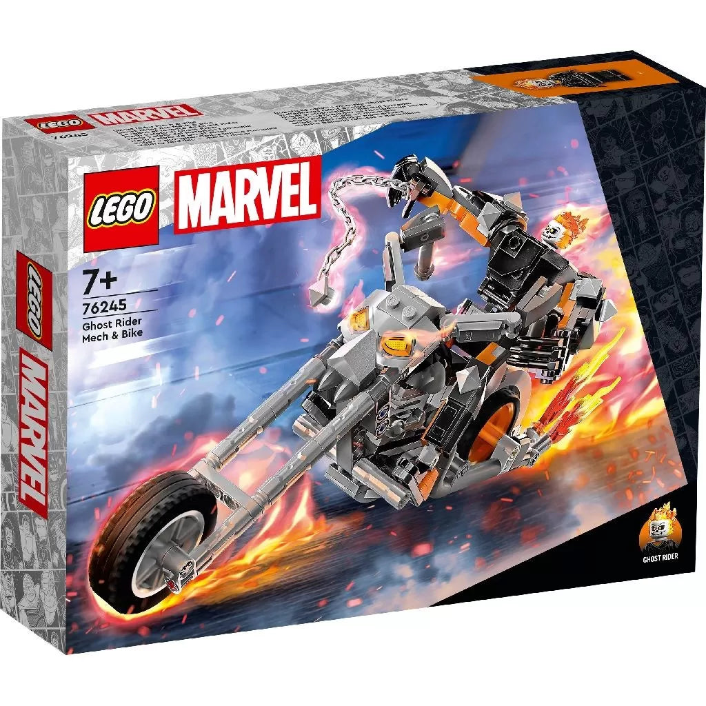 LEGO SUPER HEROES ROBOT SI MOTOCICLETA CALARETUL FANTOMA 76245, LEGO SUPER HEROES