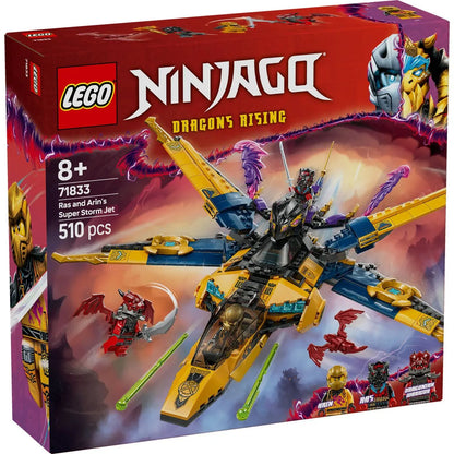 LEGO NINJAGO SUPERAVIONUL CU REACTIE AL LUI RAS SI ARIN 71833, LEGO NINJAGO