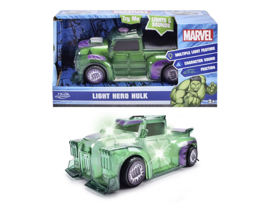 JADA MARVEL MASINUTA LIGHT HERO HULK CU SUNETE SI LUMINI SCARA 1:32, JADATOYS