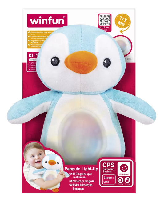 WINFUN JUCARIE PINGUIN ALBASTRU CU SUNETE SI LUMINI, WINFUN