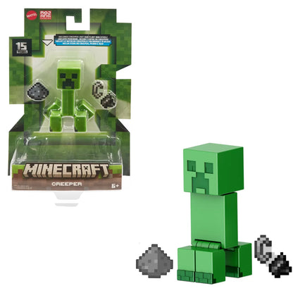 MINECRAFT CRAFT A BLOCK FIGURINA CREEPER 8CM, MINECRAFT