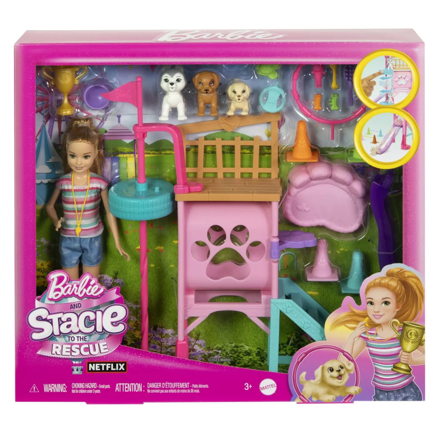 BARBIE SI STACIE PAPUSA STACIE DRESOARE DE CATEI, BARBIE - I CAN BE