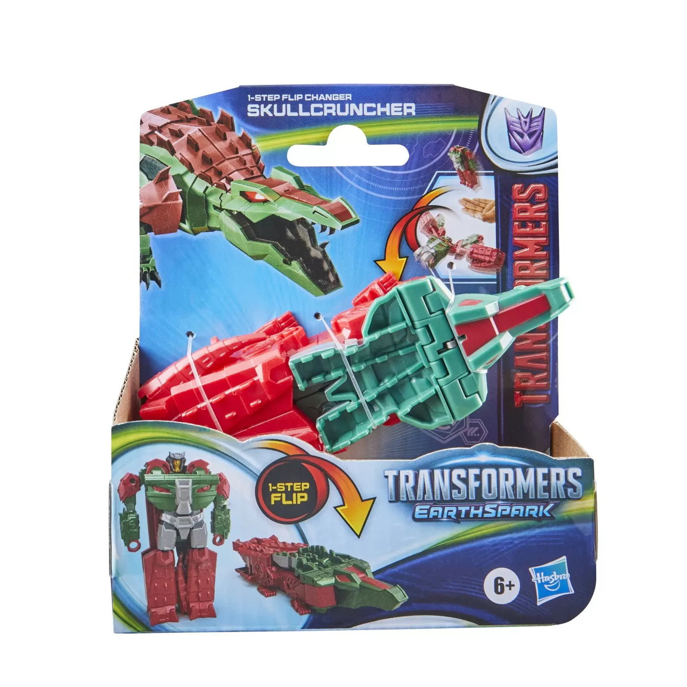 TRANSFORMERS 7 EARTHSPARK FIGURINA TRANSFORMABILA SKULLCRUNCHER 6CM, TRANSFORMERS