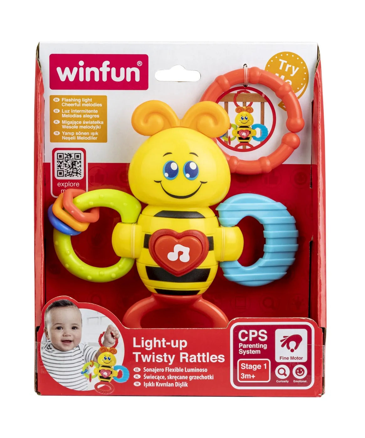 WINFUN ZORNAITOARE ALBINUTA CU SUNETE SI LUMINI, WINFUN