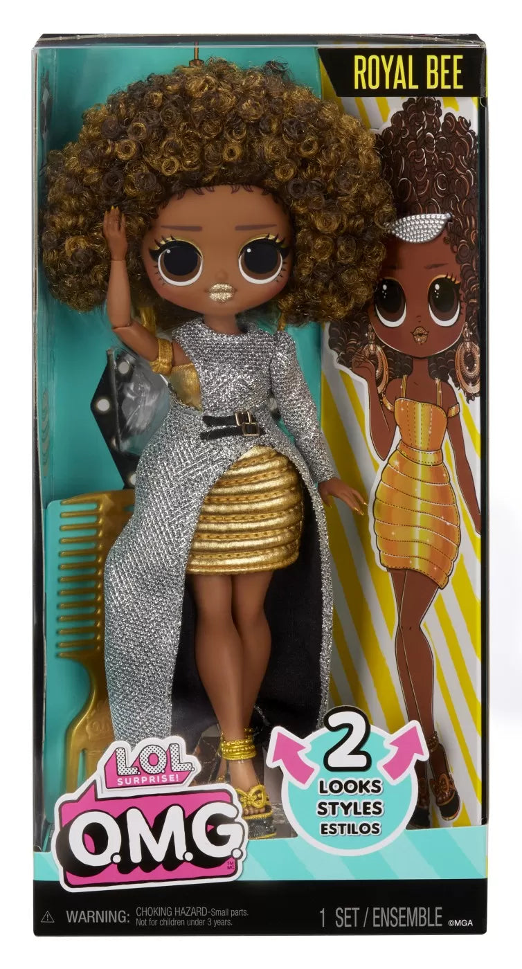 L.O.L. SURPRISE! OMG ROYAL BEE PAPUSA FASHIONISTA CU ACCESORII, LOL SURPRISE