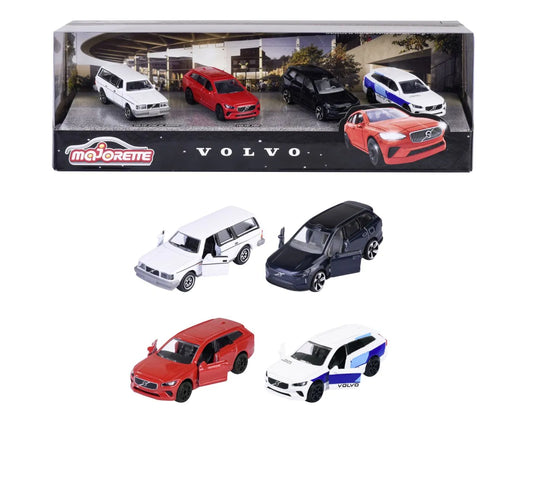 MAJORETTE PREMIUM CARS SET 4 MASINI VOLVO V90 SCARA 1:64, MAJORETTE