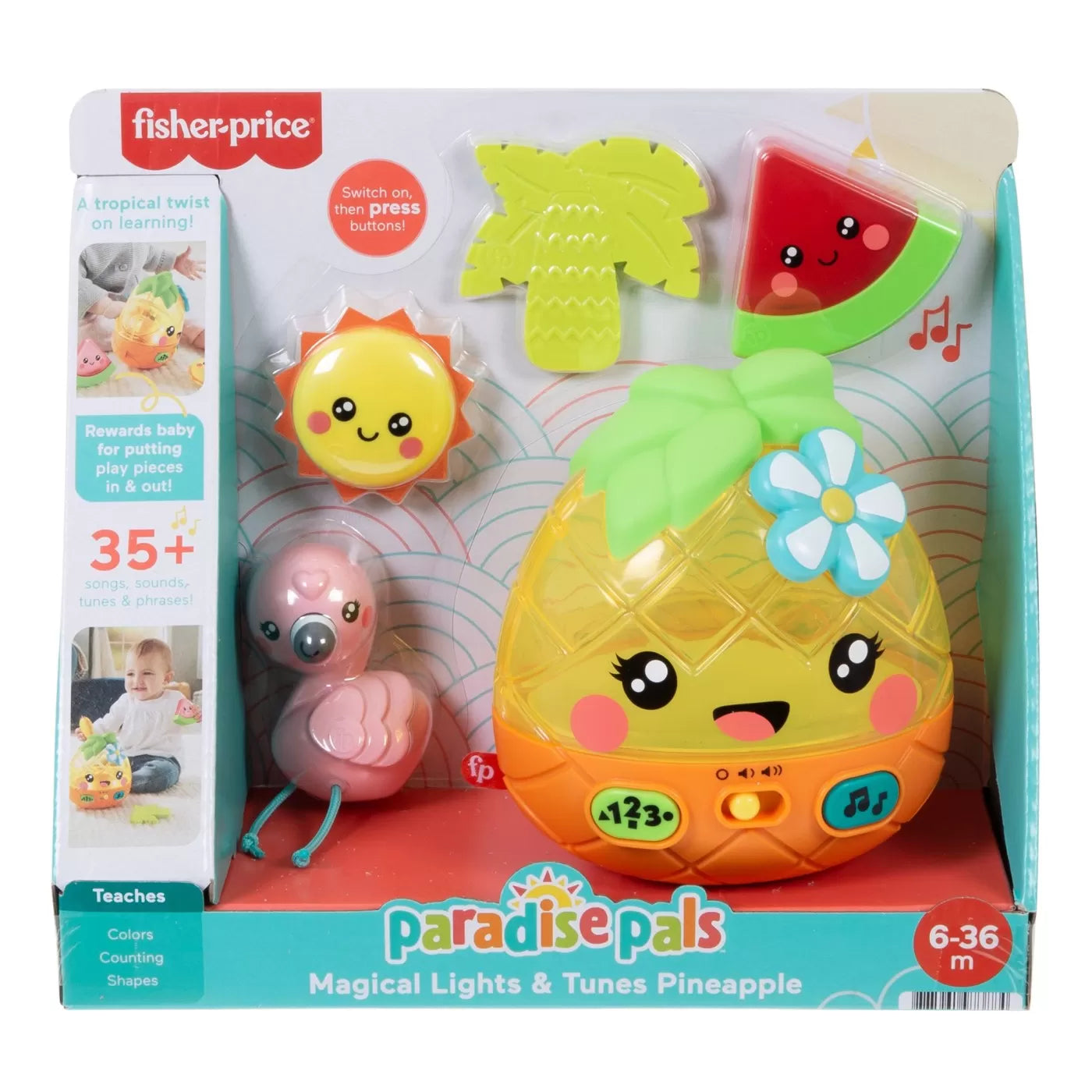 FISHER PRICE ANANAS CU SUNETE SI LUMINI, FISHER PRICE - INFANT