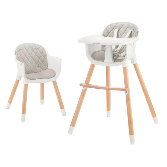 SCAUN DE MASA KINDERKRAFT SIENNA, 2 IN 1, GREY, KINDERKRAFT