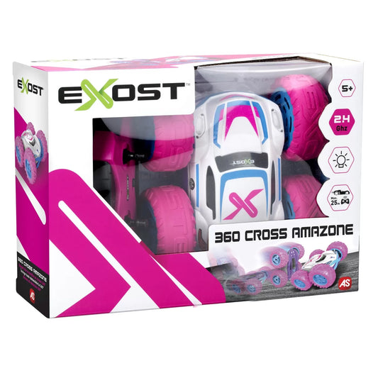 MASINA CU TELECOMANDA EXOST RC 1:18 360 CROSS LED AMAZONE, SILVERLIT