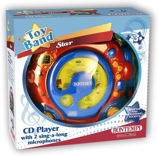 BONTEMPI CD PLAYER PORTABIL CU 2 MICROFOANE SI ADAPTOR, BONTEMPI