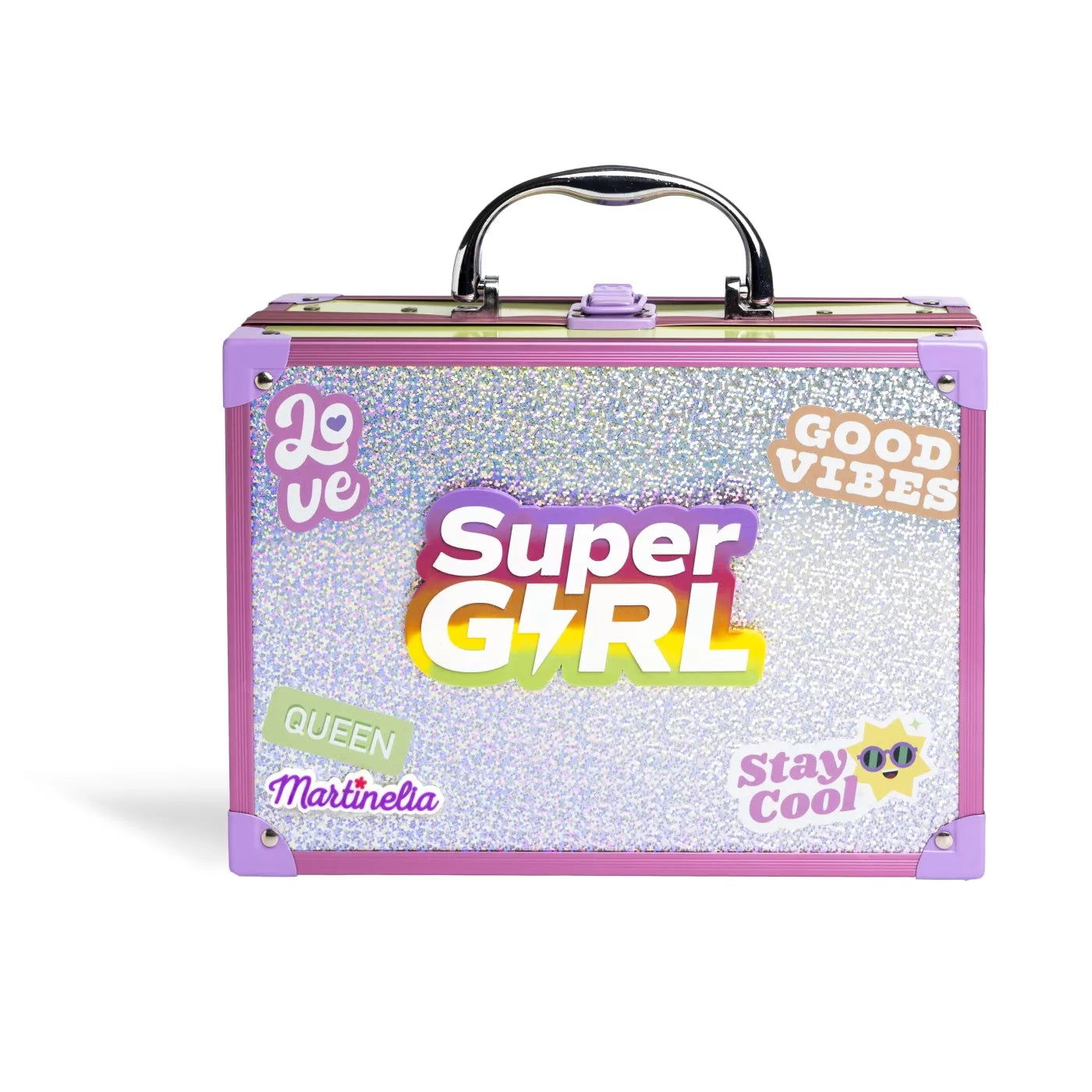 MARTINELIA SUPERGIRL TRUSA DE MACHIAJ CU OGLINDA LED, SUPER GIRL