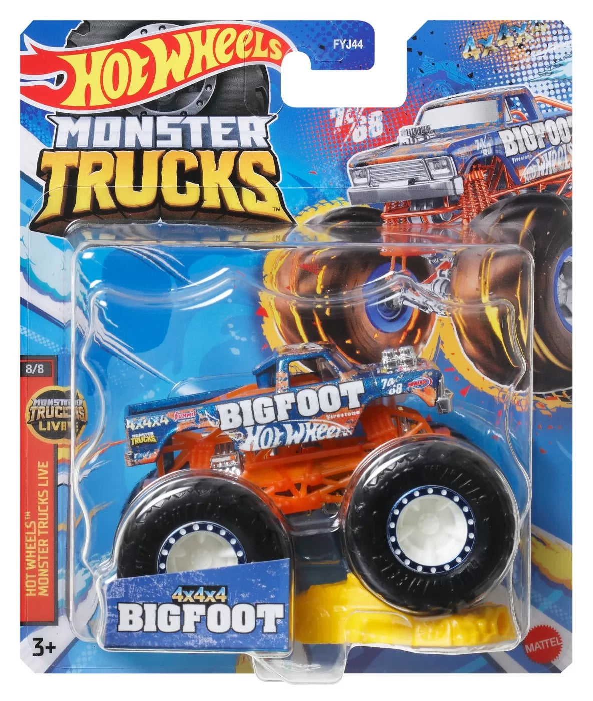 HOT WHEELS MONSTER TRUCK MASINUTA BIGFOOT SCARA 1:64, HOT WHEELS - MONSTER TRUCK