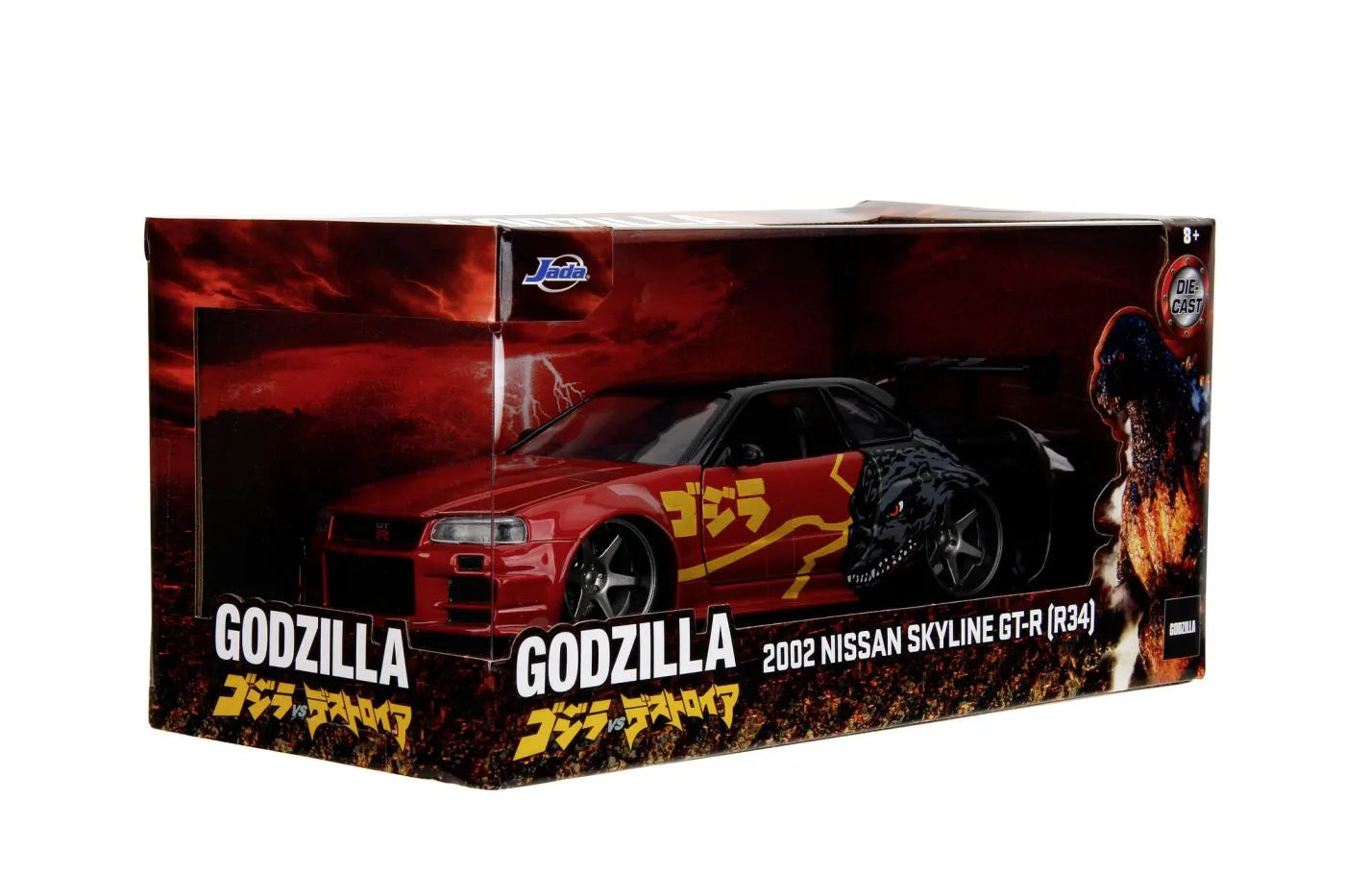 JADA GODZILLA MASINUTA METALICA NISSAN SKYLINE GTR SCARA 1 LA 24, JADATOYS