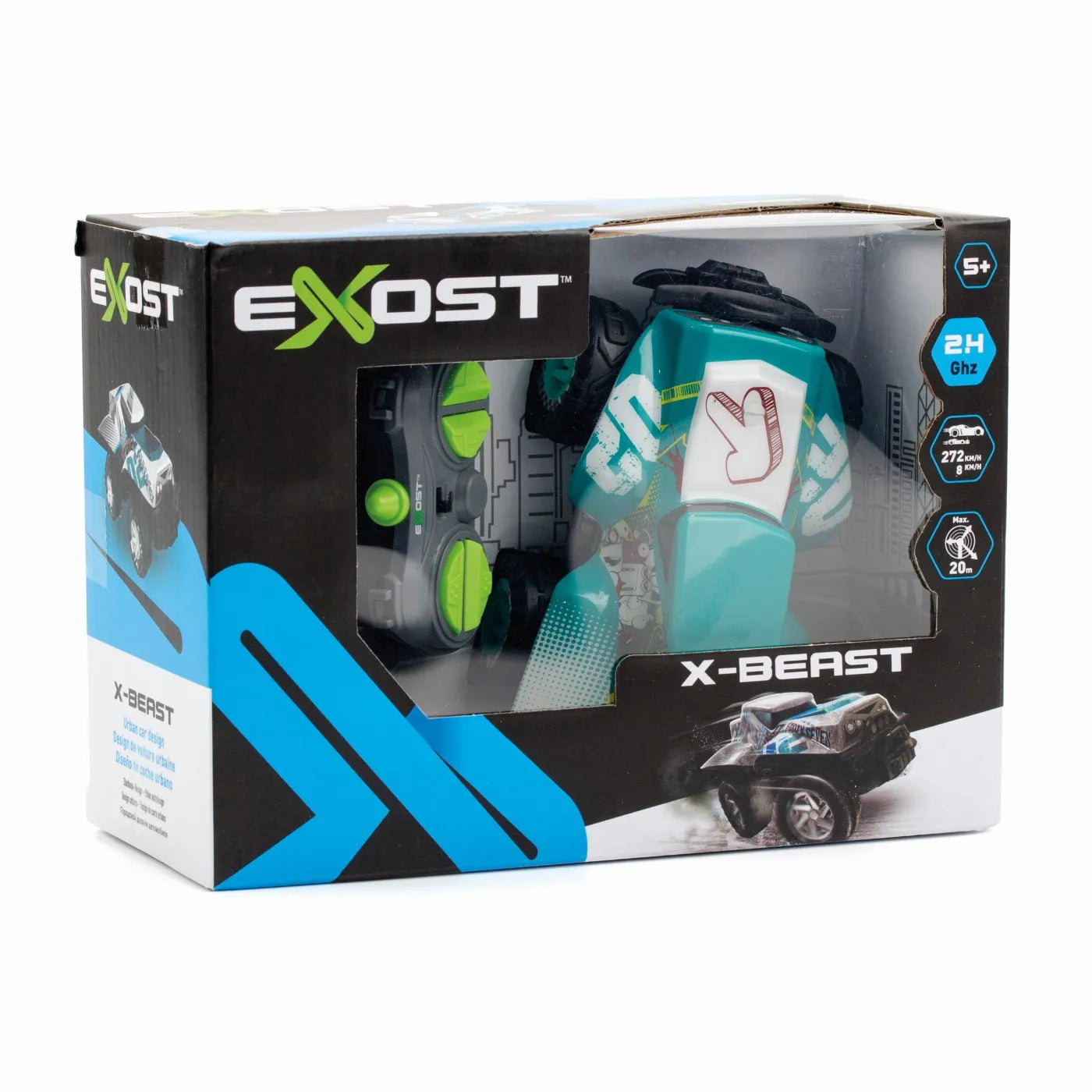 SILVERIT EXOST MASINA CU TELECOMANDA X MONSTER VERDE, SILVERLIT