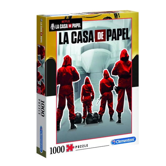 PUZZLE LA CASA DE PAPEL 1000 DE PIESE CLEMENTONI, CLEMENTONI