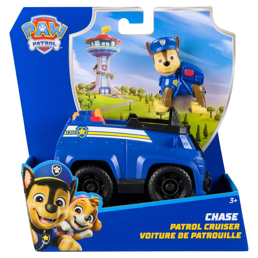 PATRULA CATELUSILOR SET VEHICUL DE BAZA PATROL CRUISER SI FIGURINA CHASE, PATRULA CATELUSILOR