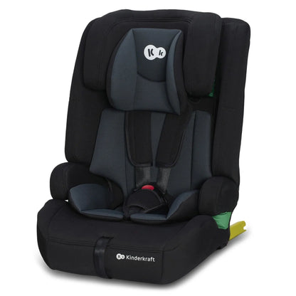 SCAUN AUTO I-SIZE, 76-150 CM, KINDERKRAFT SAFETY FIX 2, BLACK, KINDERKRAFT
