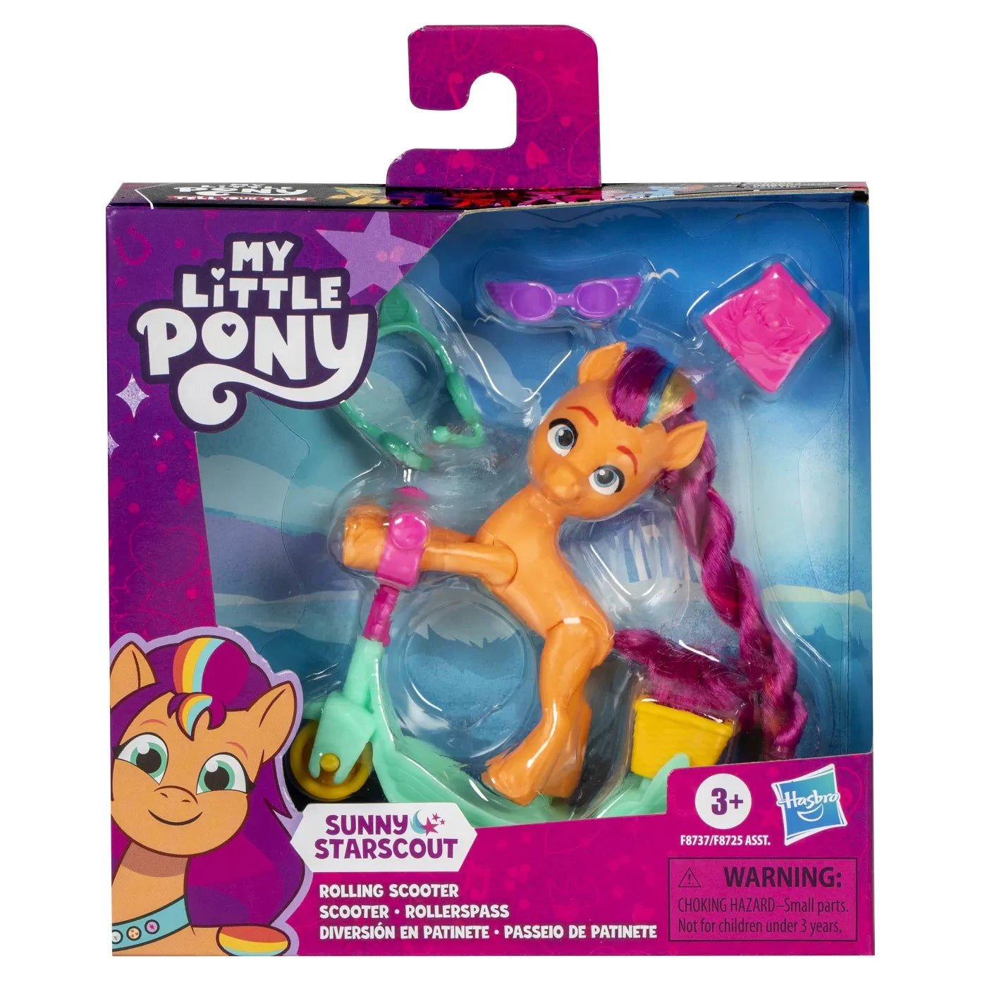 MY LITTLE PONY SUNNY STARSCOUT PE SCOOTER SET FIGURINA SI 4 ACCESORII, MY LITTLE PONY