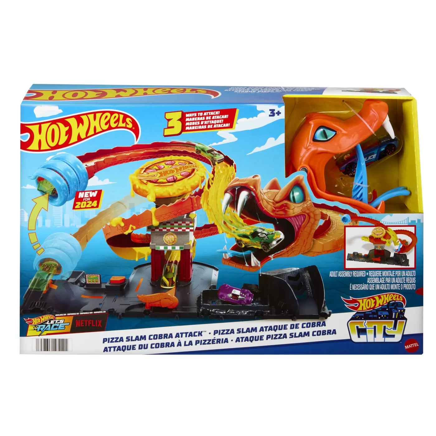 HOT WHEELS CITY PIZZERIA ATACUL COBREI, HOT WHEELS - CITY