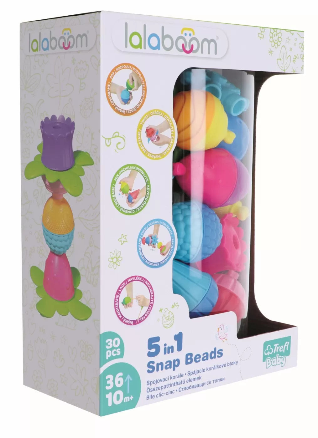 LALABOOM JOC DE DEZVOLTARE BEBE MONTESSORI 30 PIESE, LALABOOM