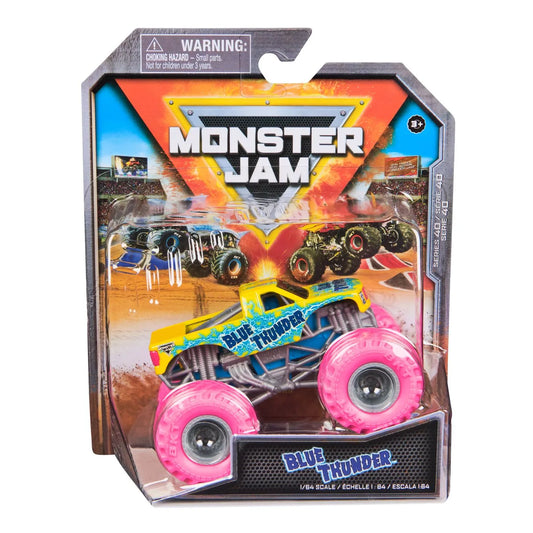 MONSTER JAM MASINUTA METALICA BLUE THUNDER SCARA 1 LA 64, MONSTER JAM