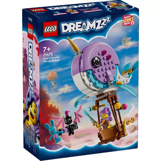 LEGO DREAMZ BALONUL CU AER CALD IN FORMA DE NARVAL AL LUI IZZIE 71472, LEGO DREAMZ