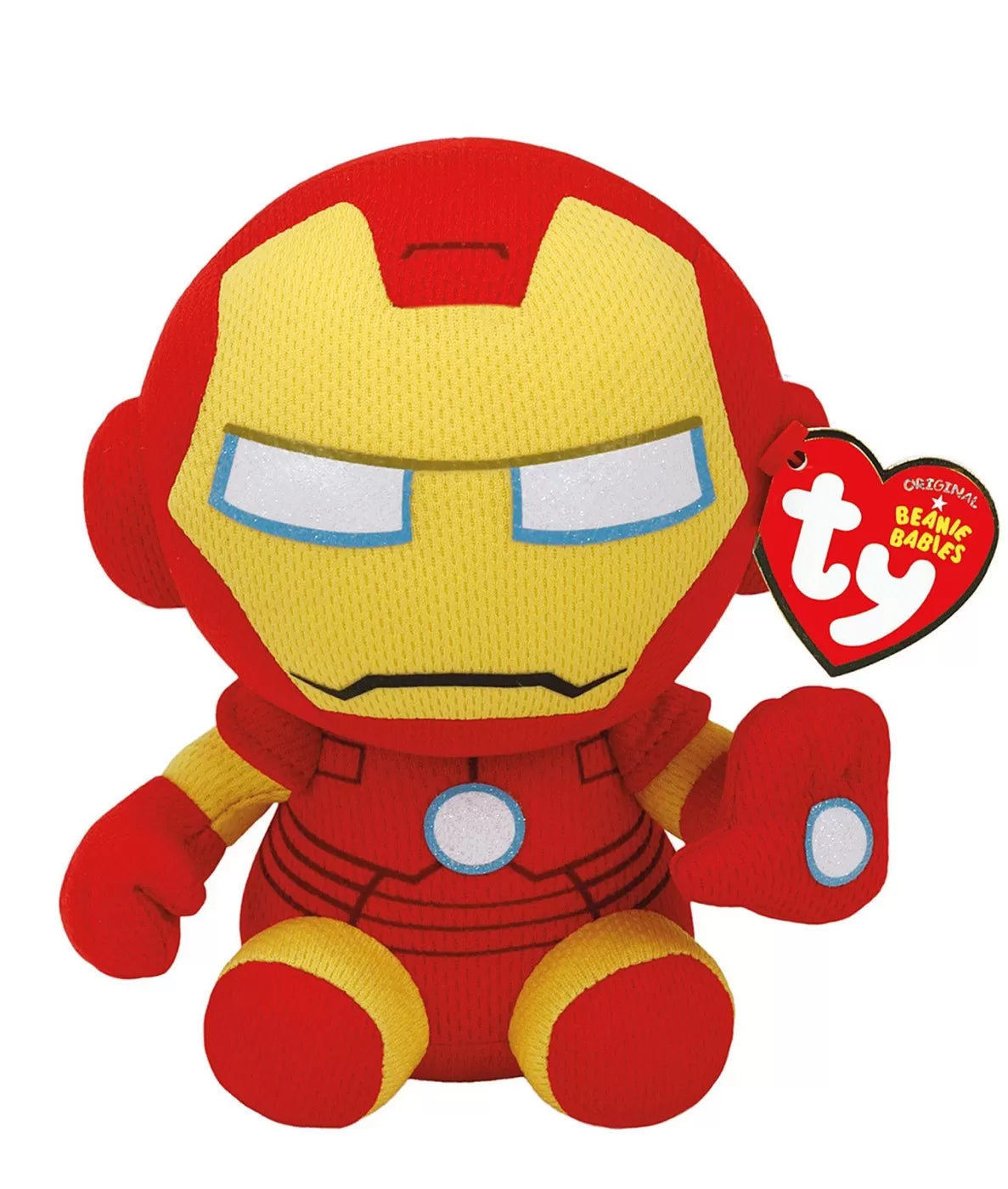 PLUS TY 15CM BEANIE BABIES MARVEL IRON MAN , PLUS 15CM