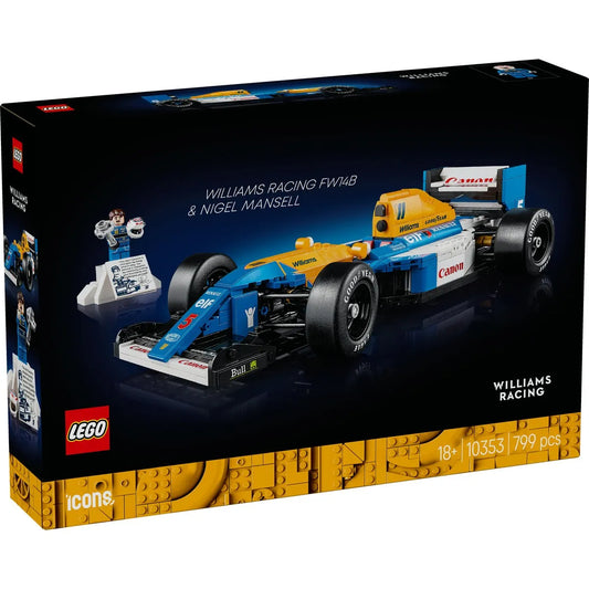 LEGO ICONS WILLIAMS RACING FW14B SI NIGEL MANSELL 10353, LEGO ICONICS
