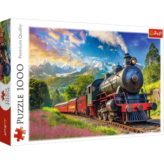 PUZZLE TREFL 1000 CALATORIE CU TRENUL, TREFL 1000P