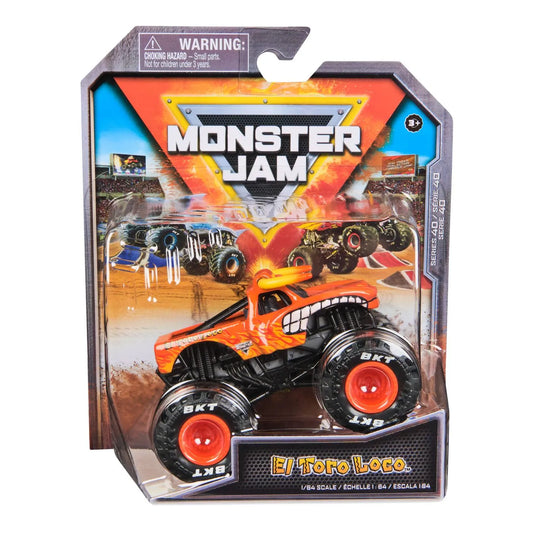 MONSTER JAM MASINUTA METALICA EL TORO LOCO SCARA 1 LA 64, MONSTER JAM