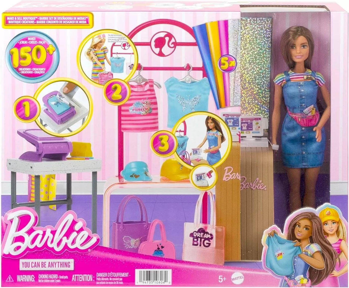 BARBIE SET BARBIE MAGAZINUL DE IMPRIMAT, BARBIE - I CAN BE