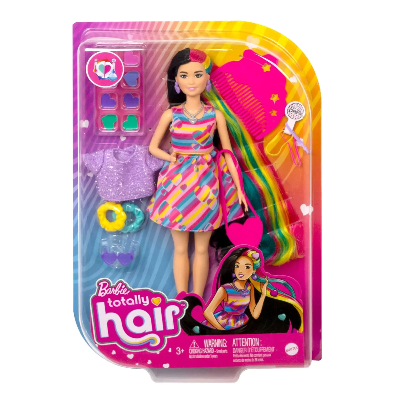 BARBIE TOTALLY HAIR PAPUSA BARBIE BRUNETA, BARBIE - TOTALLY HAIR