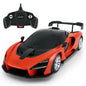 MASINA CU TELECOMANDA McLAREN SENNA PORTOCALIU CU SCARA 1 LA 18, RASTAR 1:18