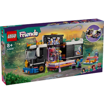 LEGO FRIENDS AUTOCAR DE TURNEU PENTRU STARURI POP 42619, LEGO FRIENDS