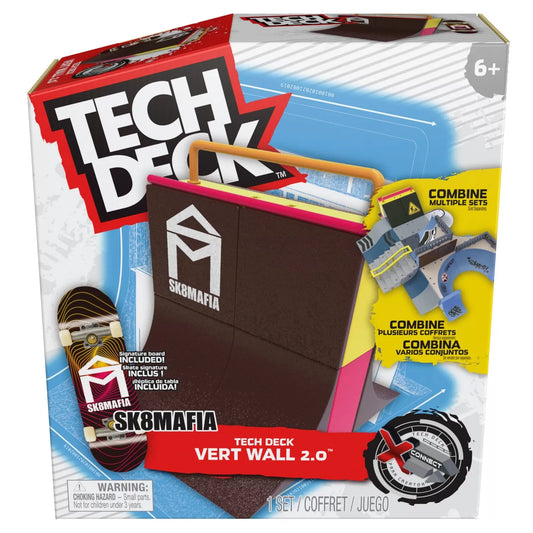TECH DECK PACHET XCONNECT FINGERBOARD SK8MAFIA VERT WALL, TECH DECK