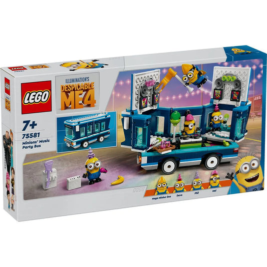 LEGO DESPICABLE ME4 AUTOBUZUL DE PETRECERE AL MINIONILOR 75581, LEGO MINIONS