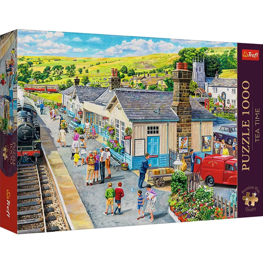 PUZZLE TREFL 1000 PREMIUM PLUS TEA TIME STATIA DIN SAT, TREFL 1000P