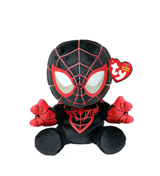 PLUS TY 15CM BEANIE BABIES SOFT MARVEL MILES MORALES SPIDERMAN, PLUS 15CM