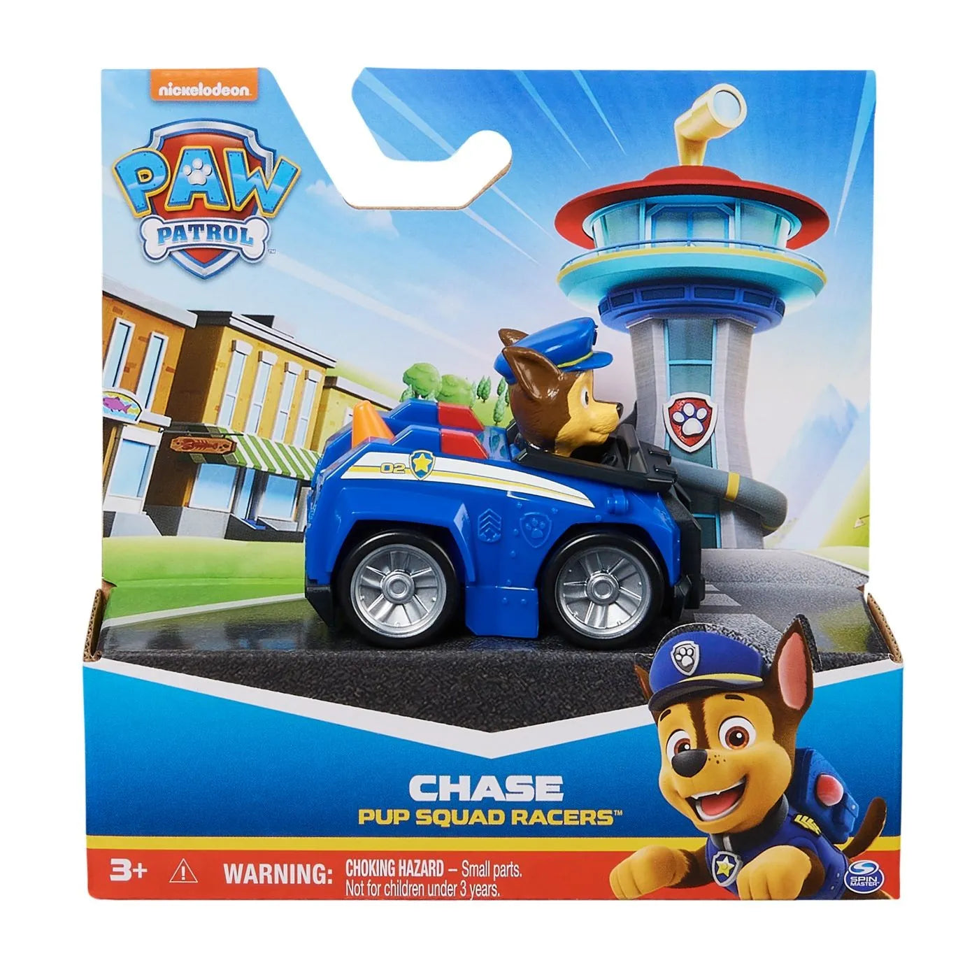 PATRULA CATELUSILOR PUP SQUAD RACERS VEHICUL CU FIGURINA CHASE, PATRULA CATELUSILOR